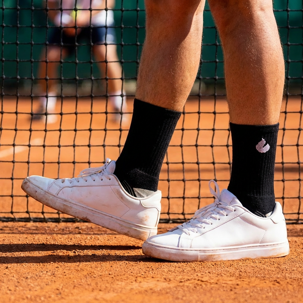 Tennis Socks Crew Black/Grey